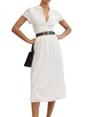 Reformation Ula Collared Cap Sleeve Mini Dress Size 2